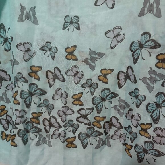 Large Sheer Butterfly Scarf NWOT - Picture 2 of 2